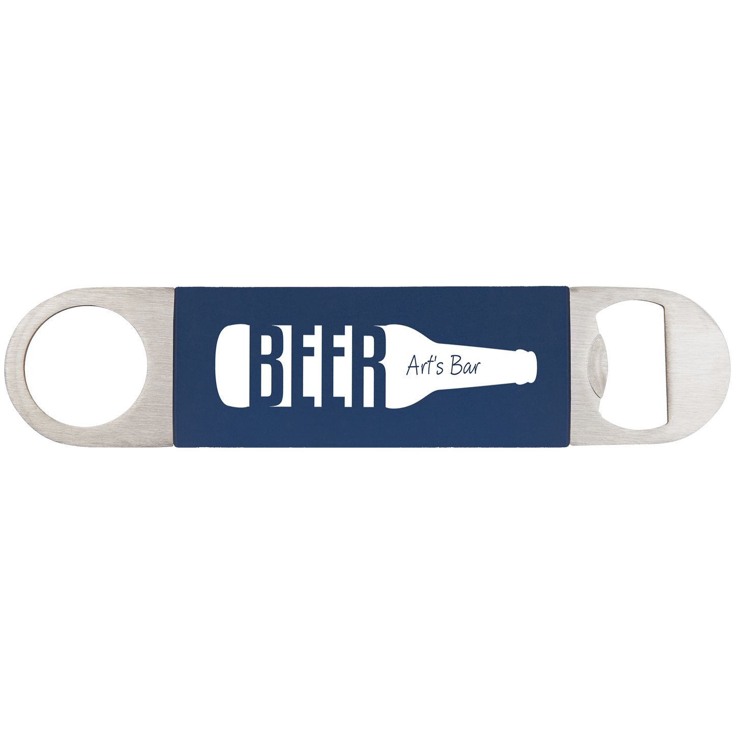 1 1/2" x 7" Bottle Opener with Silicone Grip