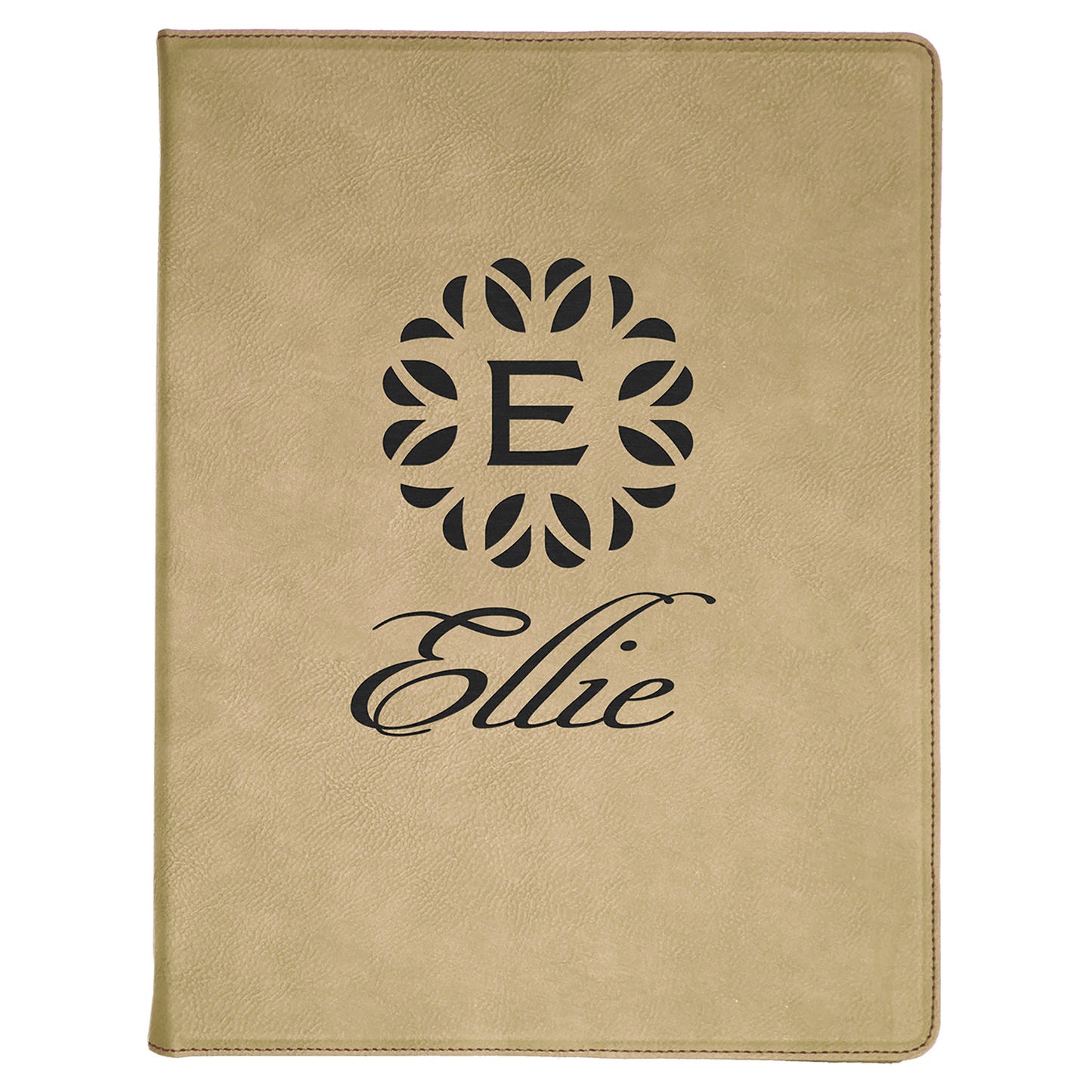9 1/2" x 12" Laserable Leatherette Portfolio with Notepad