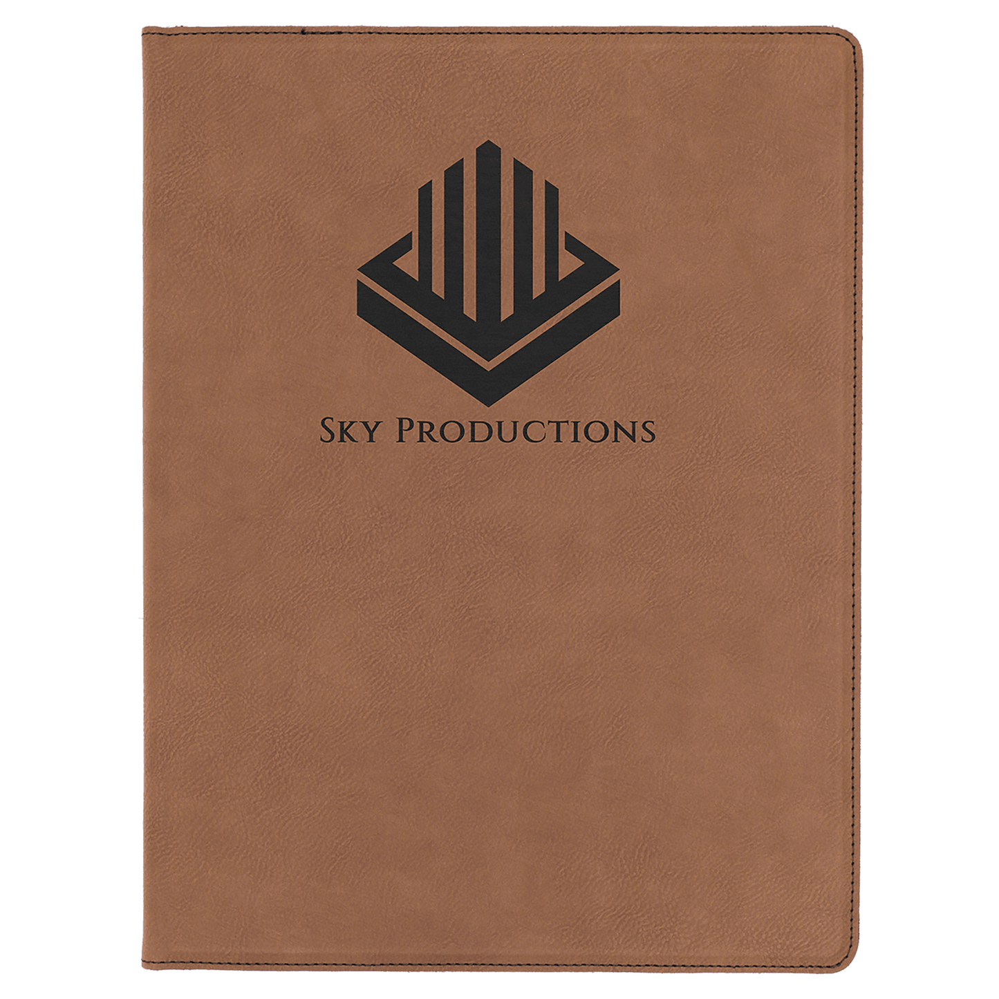 9 1/2" x 12" Laserable Leatherette Portfolio with Notepad