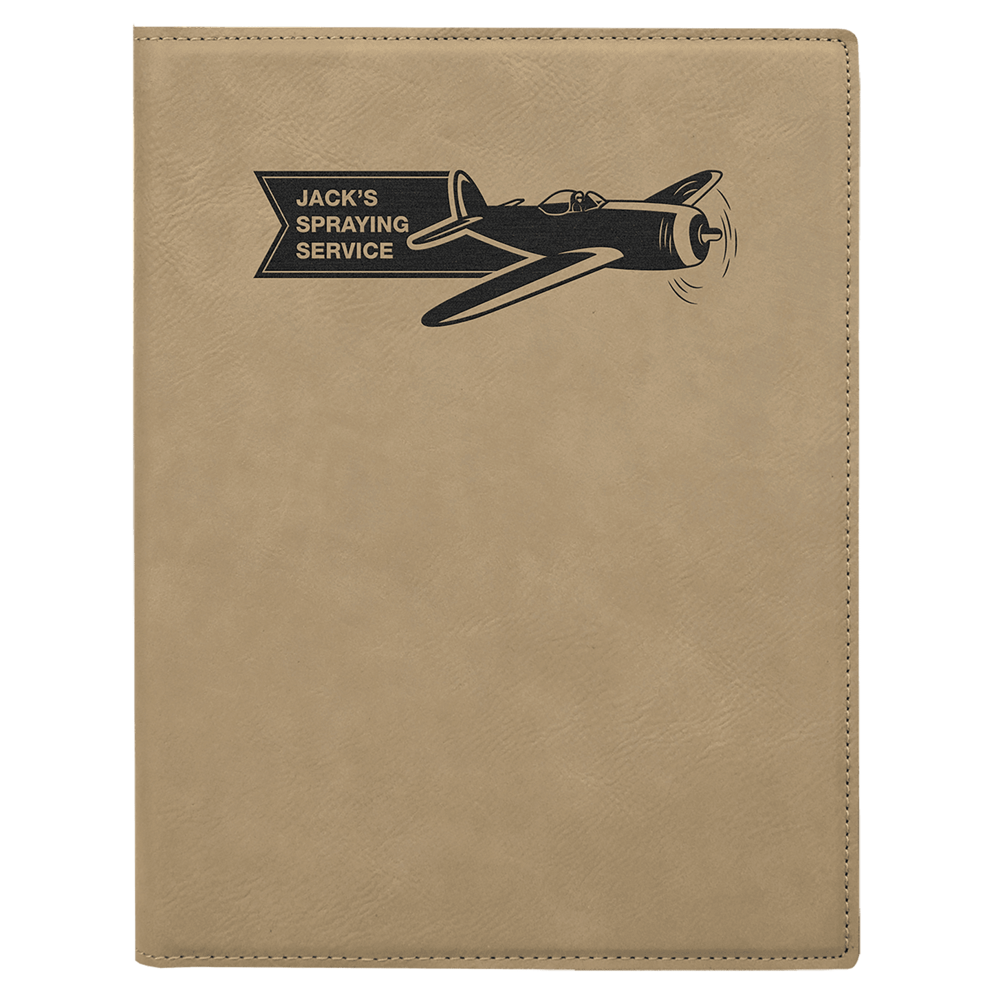 7" x 9" Laserable Leatherette Small Portfolio with Notepad
