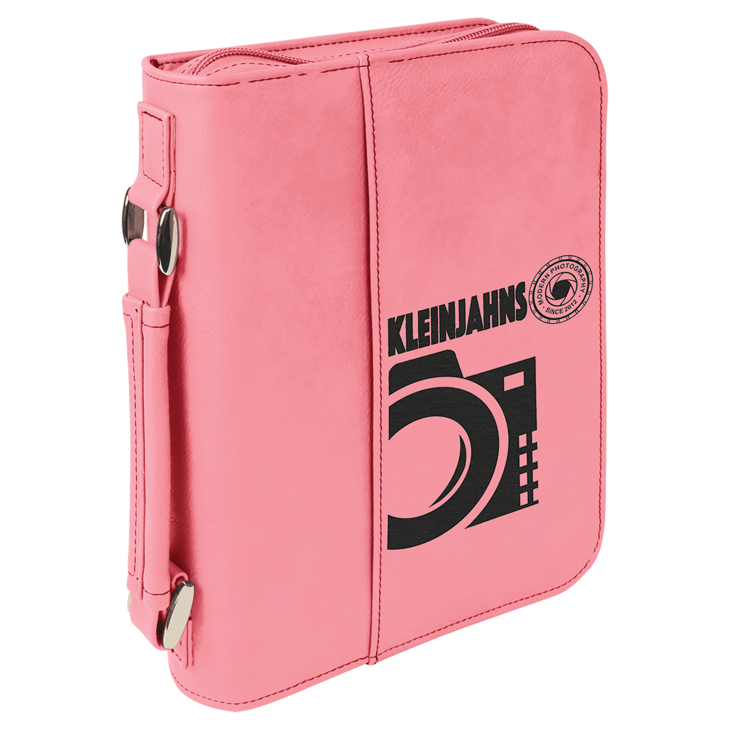 6 3/4" x 9 1/4" Leatherette Book/Bible Cover with Handle & Zipper