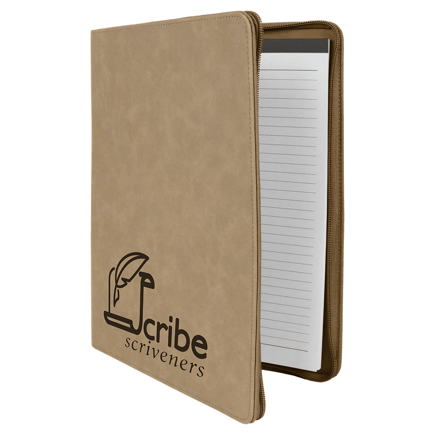 9 1/2" x 12" Laserable Leatherette Portfolio with Notepad