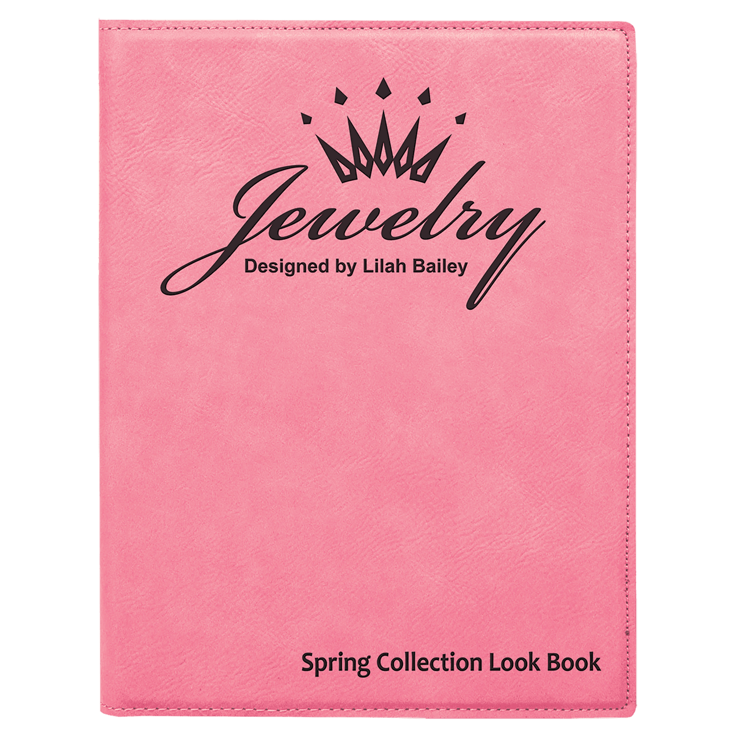 7" x 9" Laserable Leatherette Small Portfolio with Notepad
