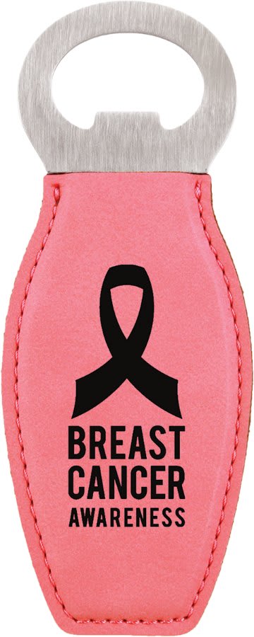Laserable Leatherette Bottle Opener with Magnet