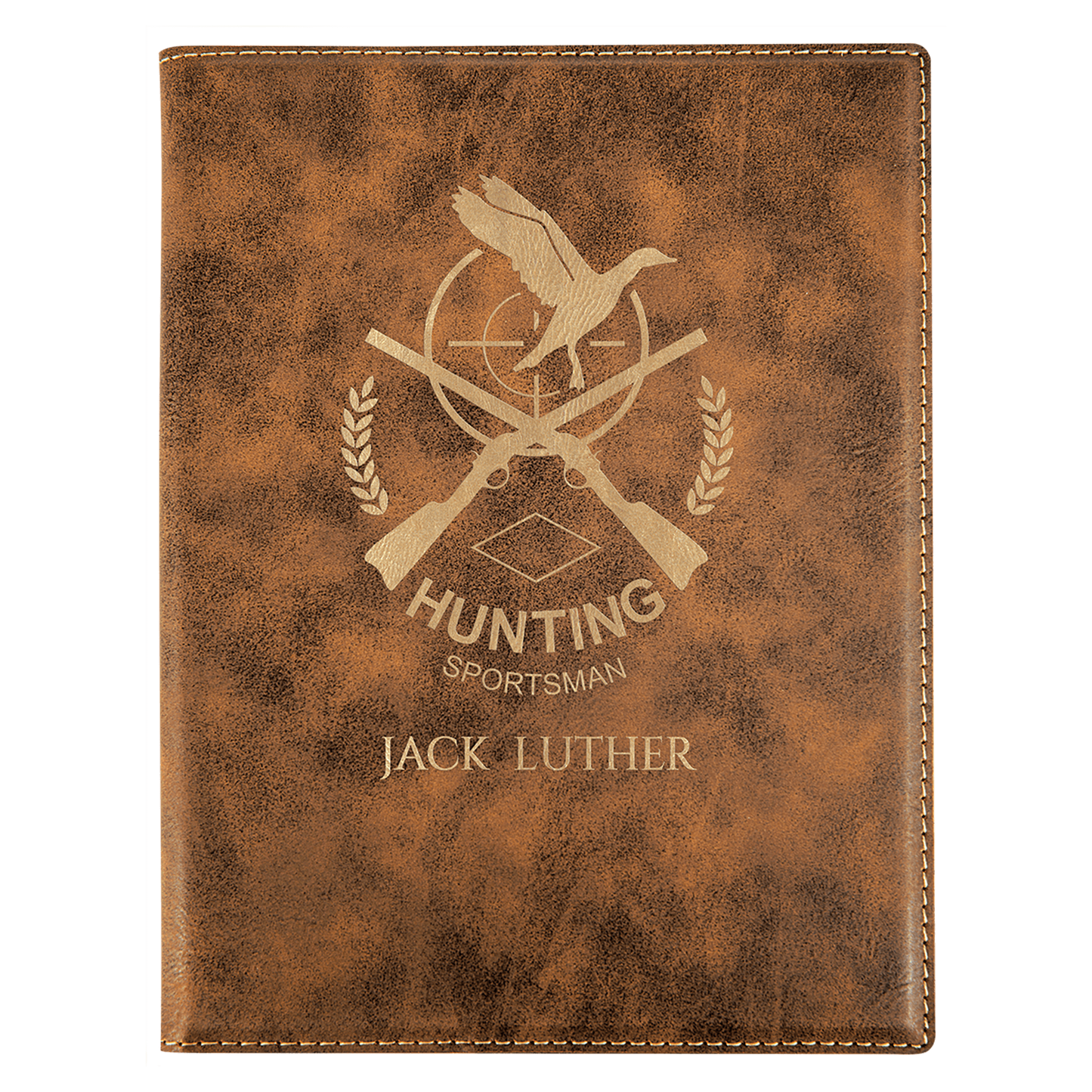 7" x 9" Laserable Leatherette Small Portfolio with Notepad