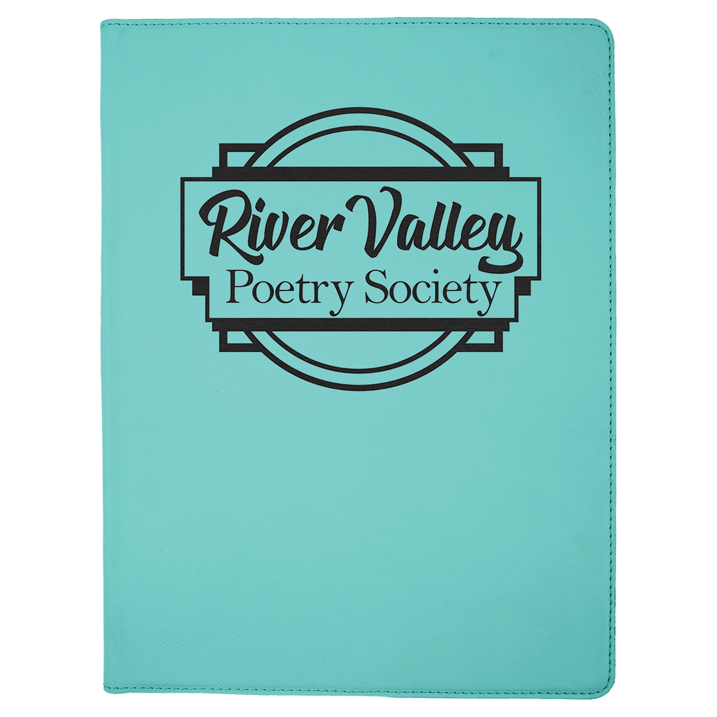 9 1/2" x 12" Laserable Leatherette Portfolio with Notepad