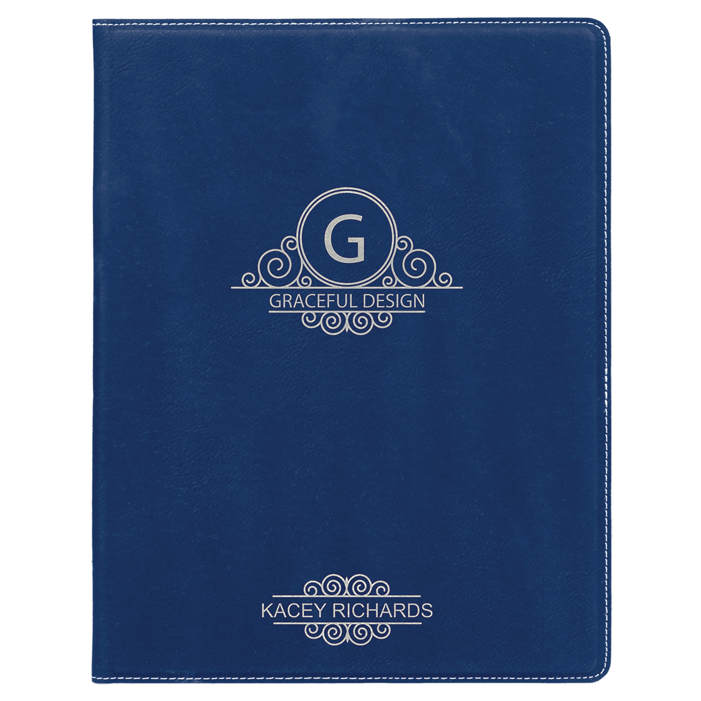 7" x 9" Laserable Leatherette Small Portfolio with Notepad
