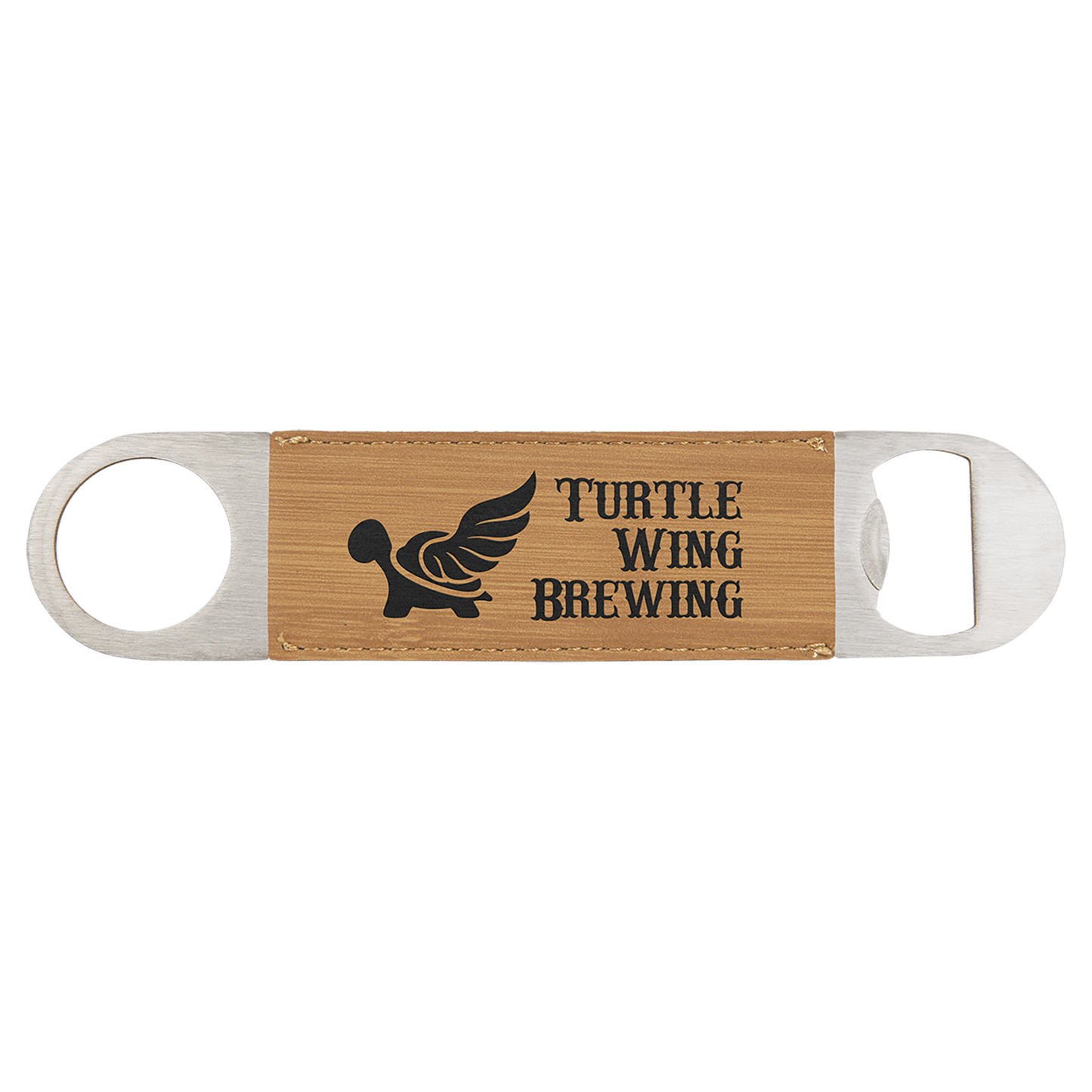 1 1/2" x 7" Laserable Leatherette Bottle Opener