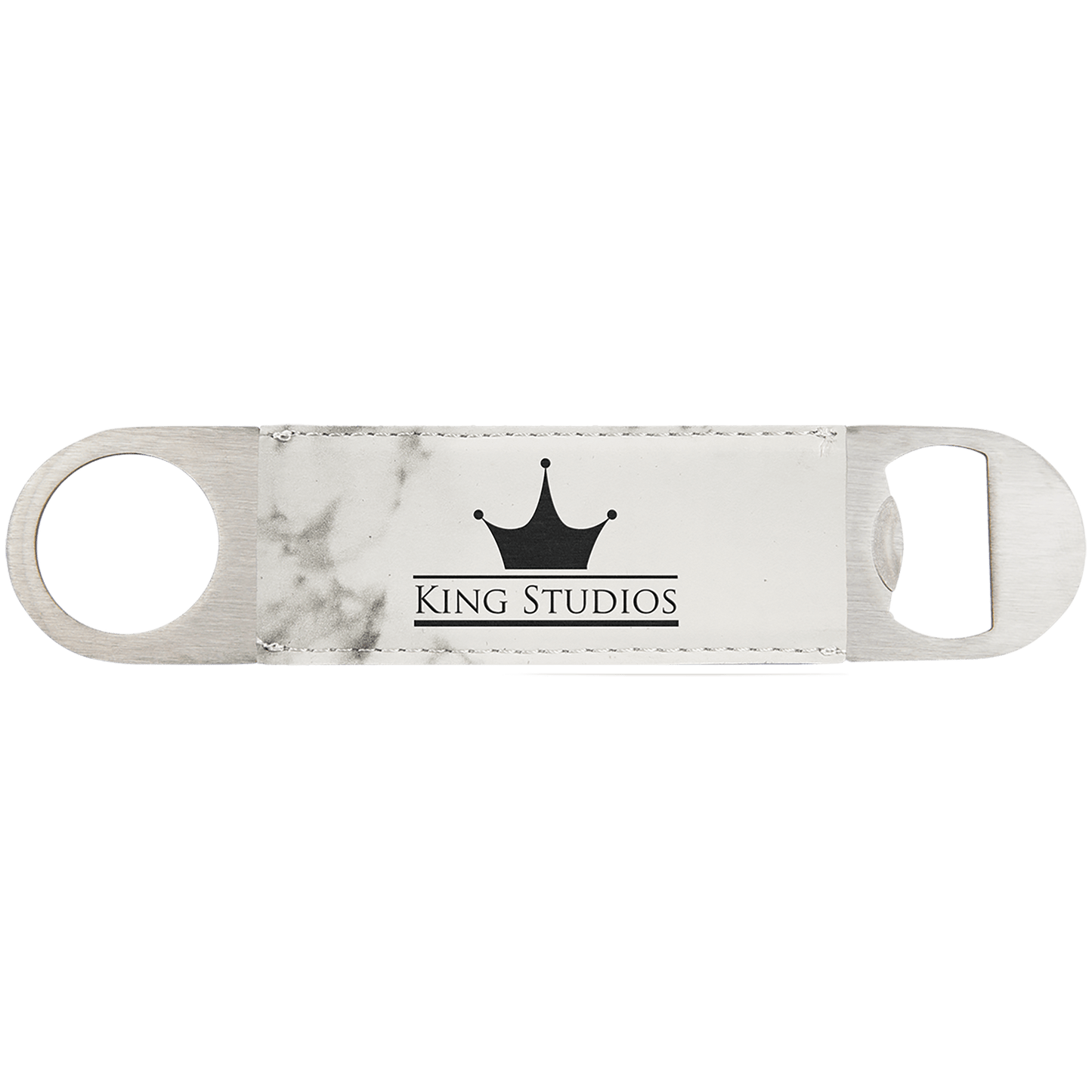 1 1/2" x 7" Laserable Leatherette Bottle Opener