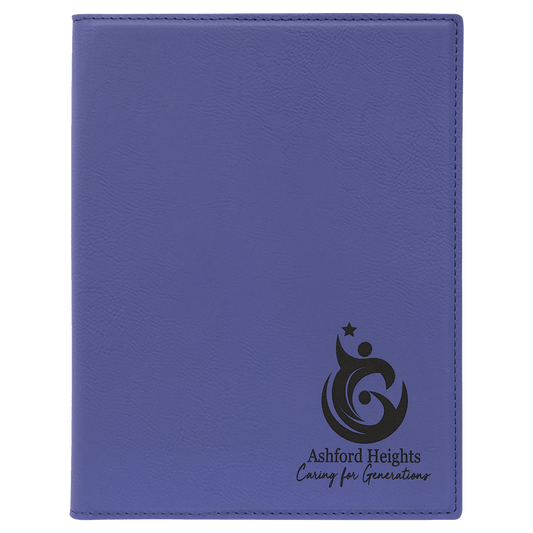 7" x 9" Laserable Leatherette Small Portfolio with Notepad