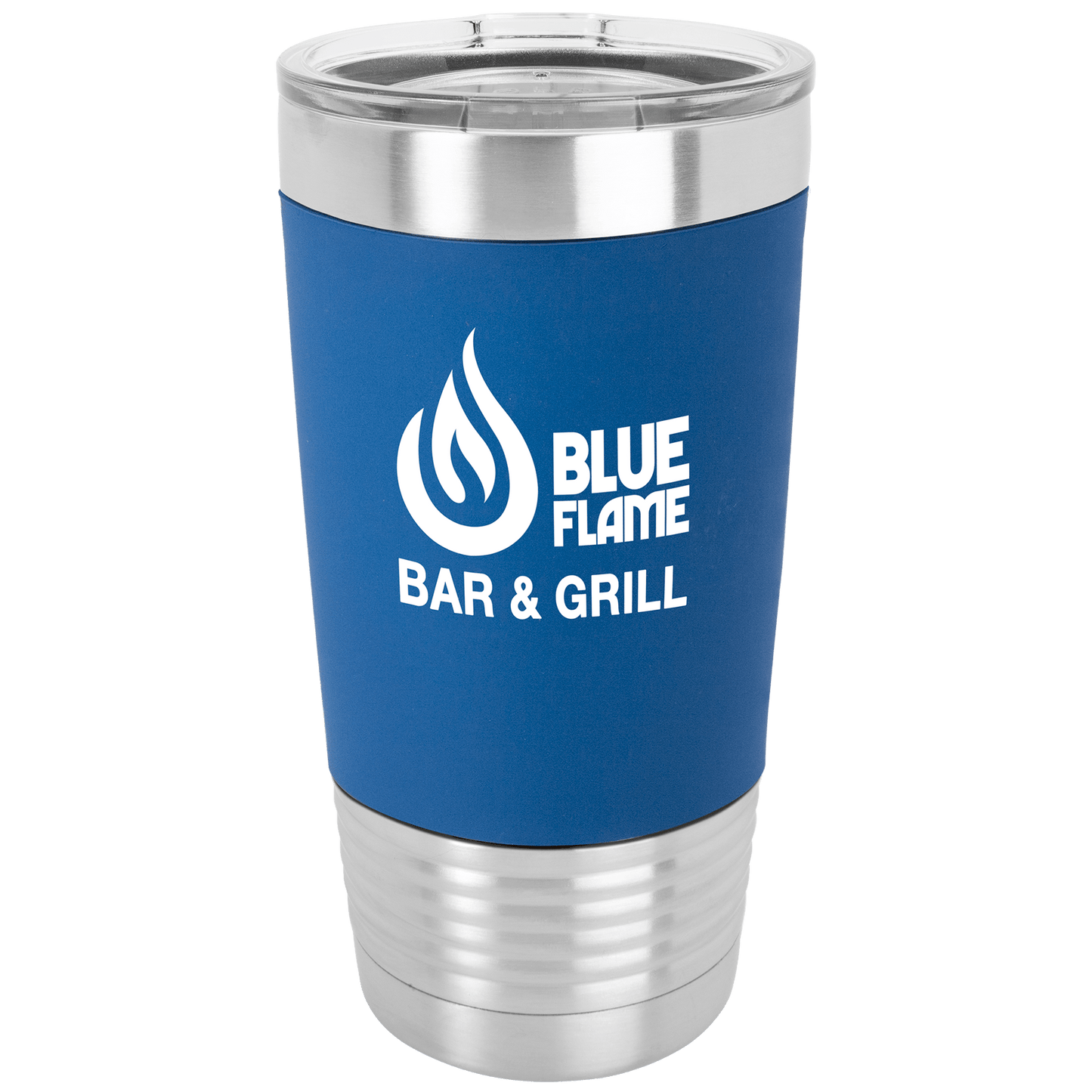20 oz. Polar Camel Travel Mug with Silicone Grip and Clear Lid