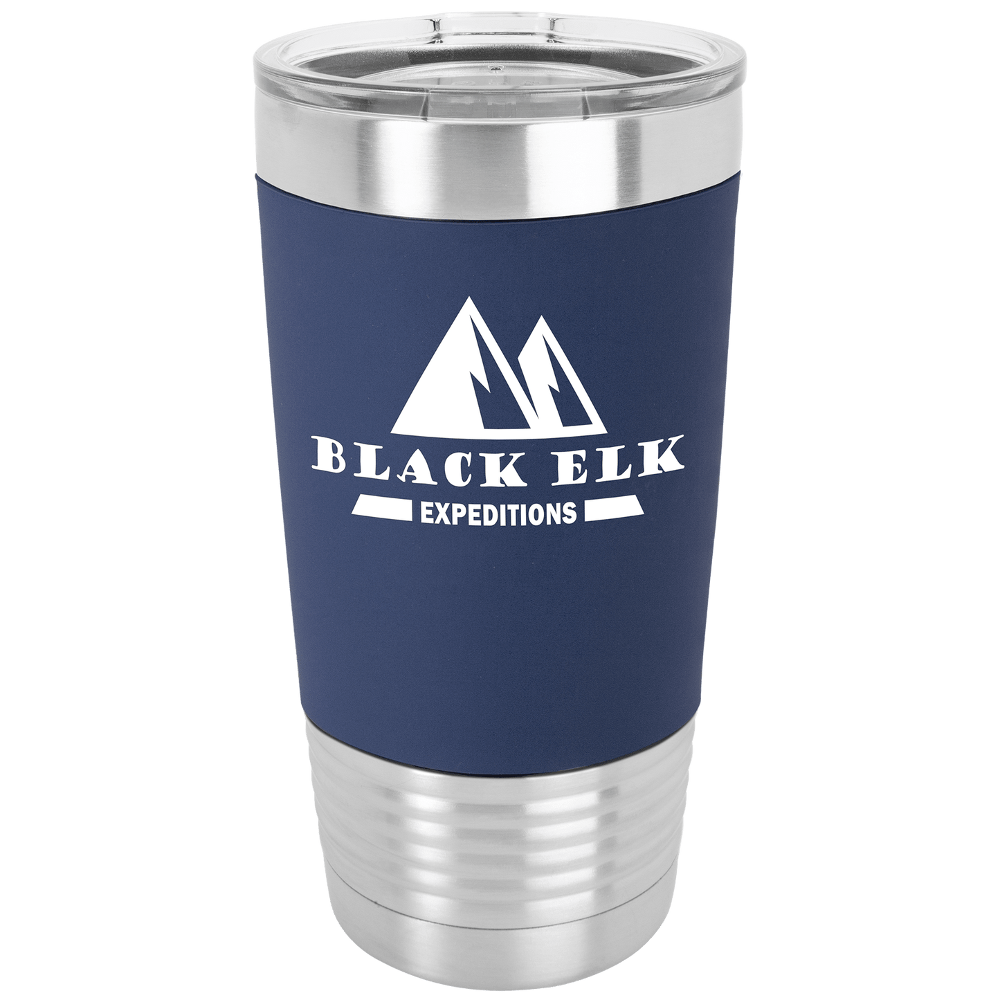 20 oz. Polar Camel Travel Mug with Silicone Grip and Clear Lid