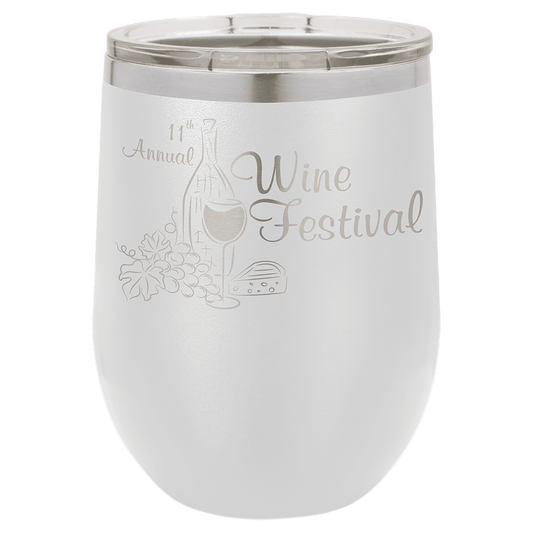 Polar Camel 12 oz. Vacuum Insulated Stemless Wine Tumbler with Lid