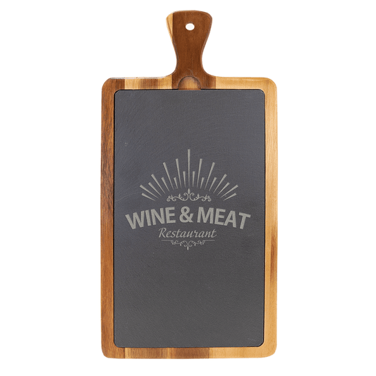Acacia Wood/Slate Cutting Board