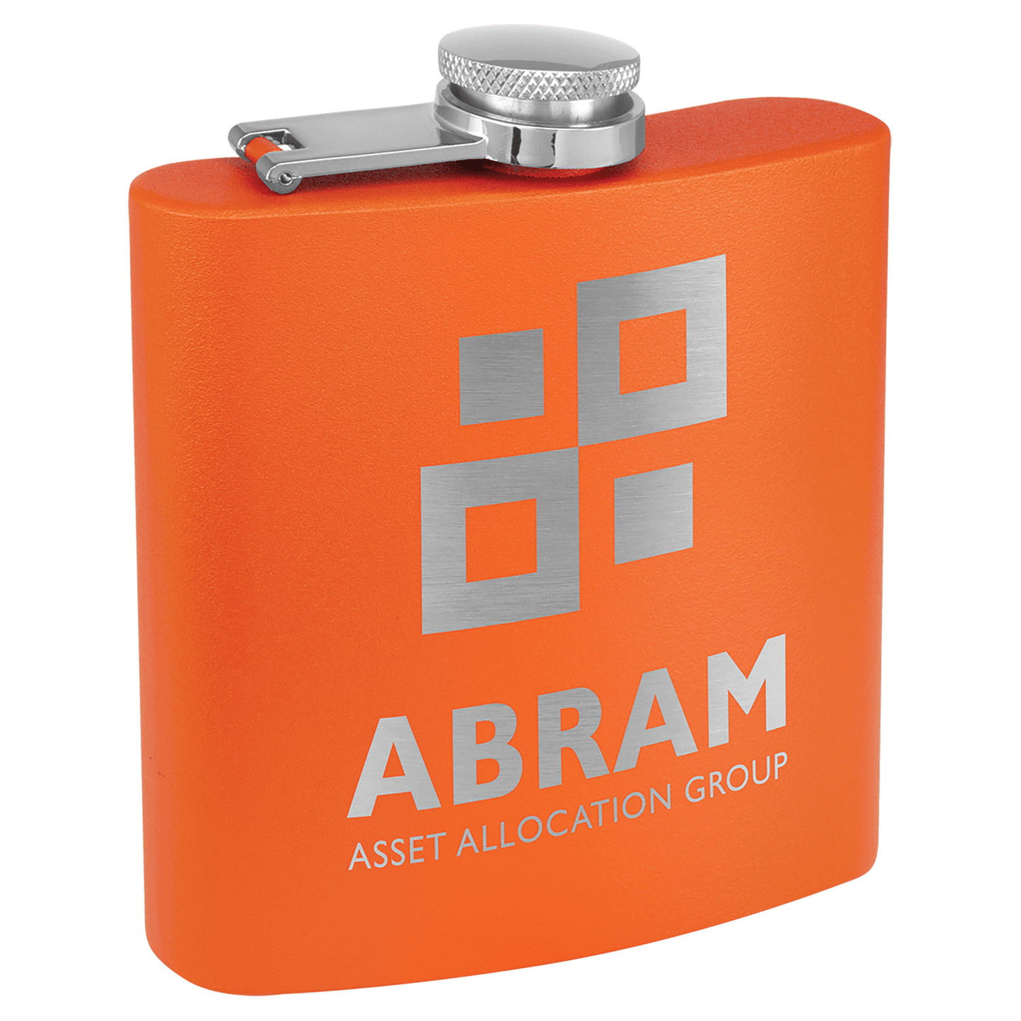6 oz. Matte Powder Coated Laserable Stainless Steel Flask